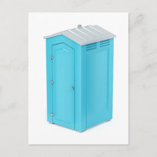 Portable chemical toilet postcard