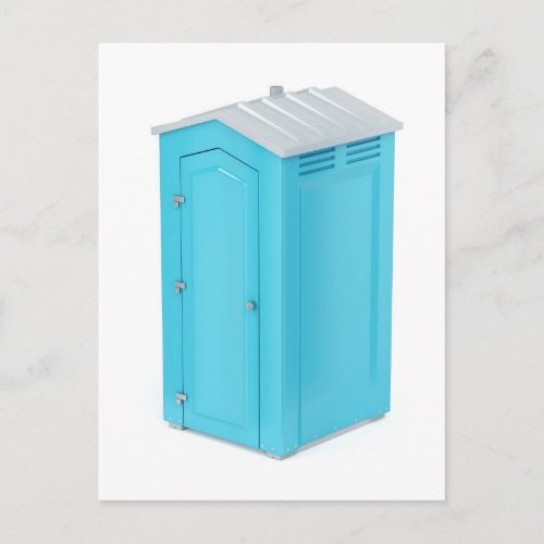 Portable chemical toilet postcard