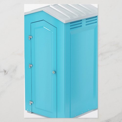 Portable chemical toilet stationery