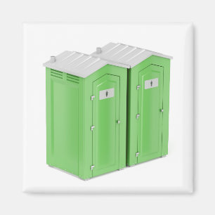Portable chemical toilets magnet