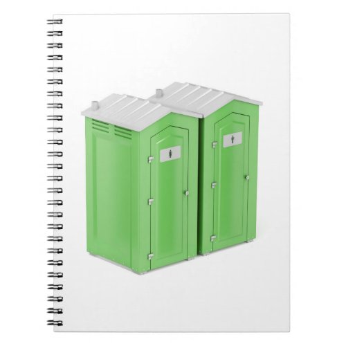 Portable chemical toilets notebook