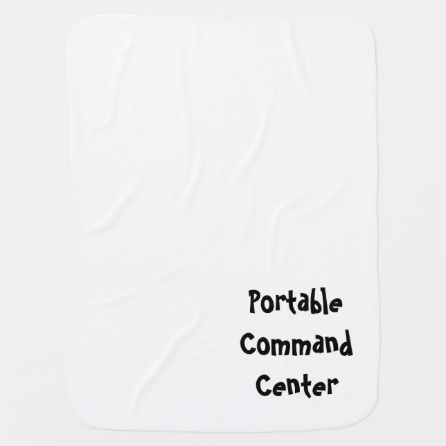 Portable Command Center baby blanket (Front)