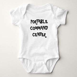 Portable command center baby bodysuit