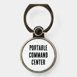 Portable command center phone ring stand