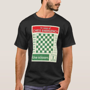 Portable Emergency Travel Chess Board 1 T-Shirt