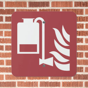 Portable Foam Applicator Unit Safety Sign