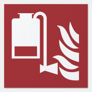 Portable Foam Applicator Unit Safety Sign