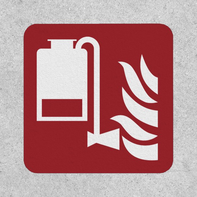 Portable Foam Applicator Unit Safety Sign Patch (Front)