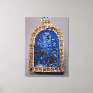 Portable Icon, probably medieval (lapis lazuli) Canvas Print