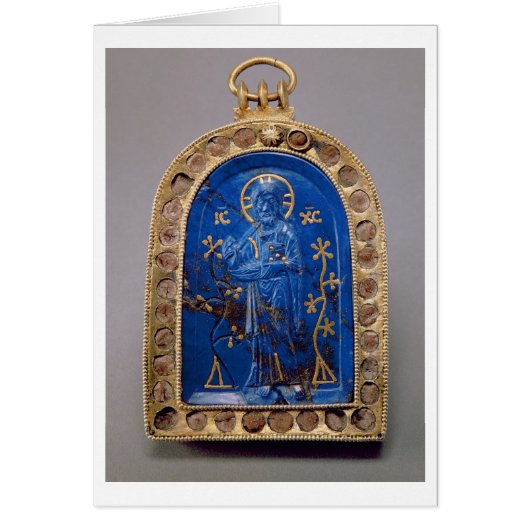 Portable Icon, probably medieval (lapis lazuli) Cards (Front)