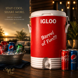 Portable Insulated Beverage Cooler for Parties Out