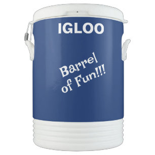 Portable Insulated Navy Blue Cooler for Drinks Out