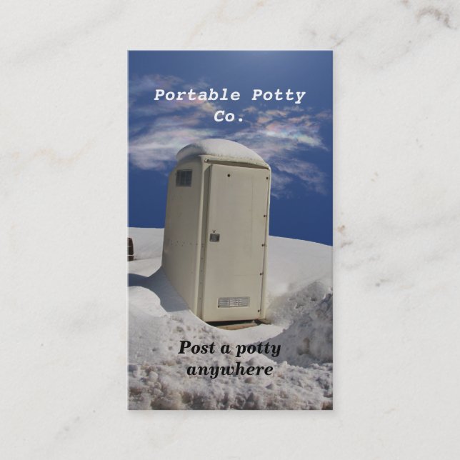 Portable Potty ~ biz card (Front)