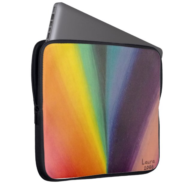 Portable Sleeve 15 inches Life is colorful  (Front Right)