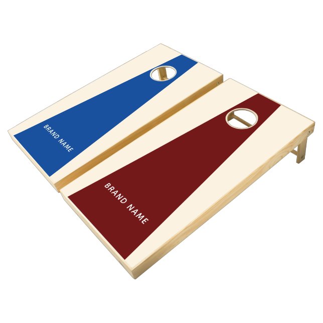 Portable Wood Cornhole Outdoor Lawn Game Set (Angled)
