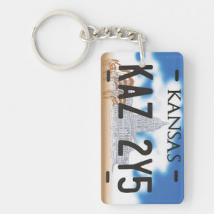 Portachiavi targa impala from 67 nera Supernatural Keychain