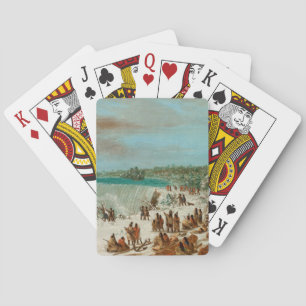 Portage Around the Falls of Niagara at Table Rock Poker Cards