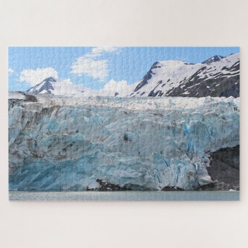 Portage Glacier and lake Alaska USA Jigsaw Puzzle