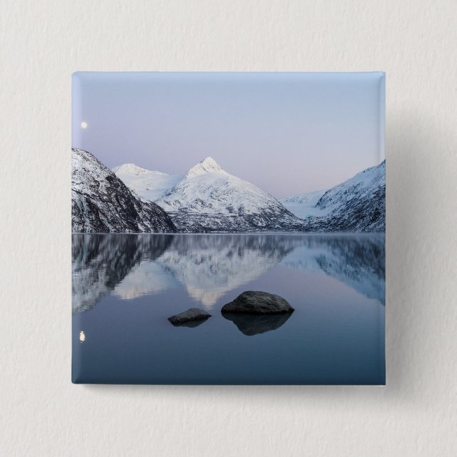 Portage Lake Twilight Button (Front)