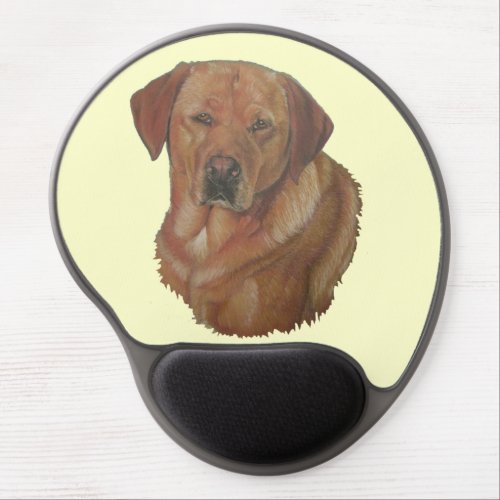 portait of golden labrador retreiver dog  gel mouse pad