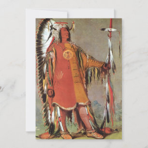 Portait of Indian Chief Mato-Tope by George Catlin