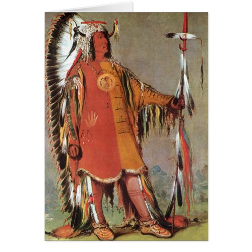 Portait of Indian Chief Mato_Tope by George Catlin