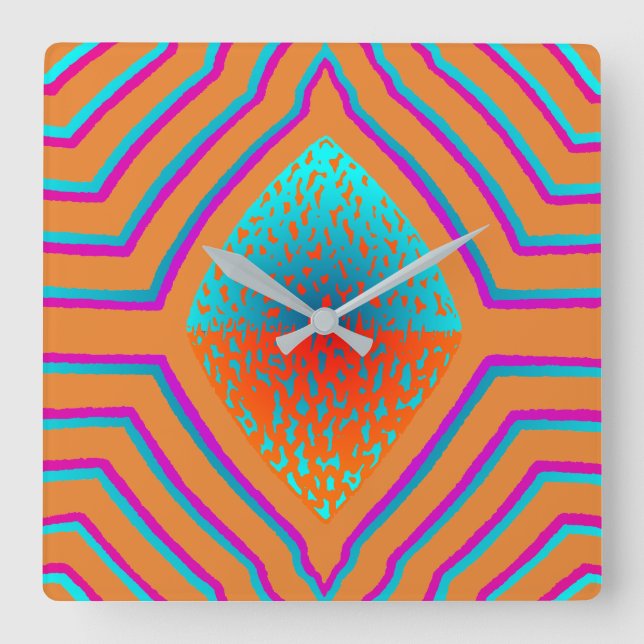 Portal 9 square wall clock (Front)