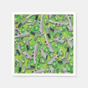 Portal Gun Pattern Napkins