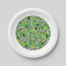 Portal Gun Pattern Paper Plates