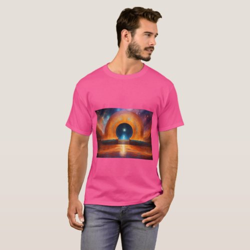 Portal of Possibilities Ethereal Abstract Gateway T_Shirt