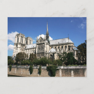 Portal of St. Stephen South Rose Window Notre Dame Postcard
