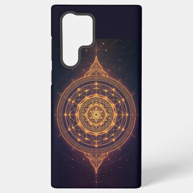 Portal of the Infinite Light – A Sacred Mandala Samsung Galaxy Case (Back)