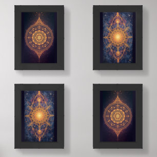 Portal of the Infinite Light – A Sacred Mandala Wall Art Sets