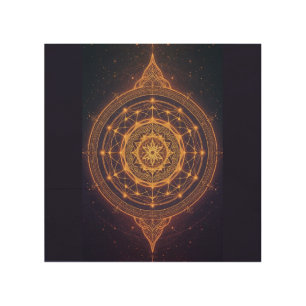 Portal of the Infinite Light – A Sacred Mandala Wood Wall Art