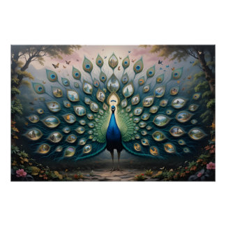 Portal Peacock Panorama Poster
