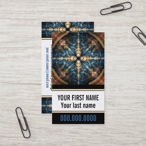 Customizable Portal Personal Business Cards