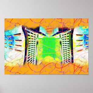 Portal To Another Dimension Industrial Modern Art Poster