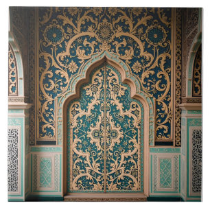 Portal to the Gilded Garden Ceramic Tile