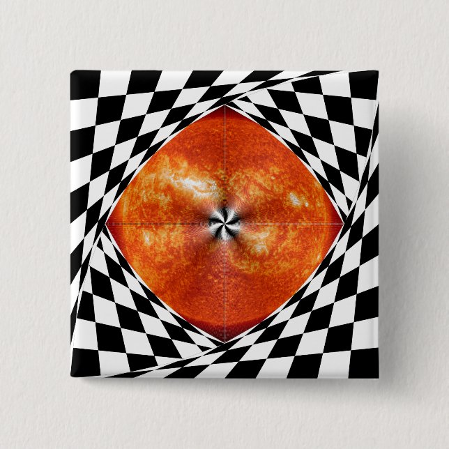 Portal to the Sun by Kenneth Yoncich Pinback Button (Front)