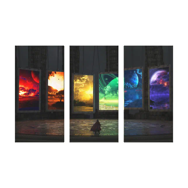 Portals Triptych Canvas Print Zazzle