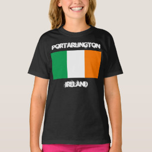 Portarlington, Ireland with Irish flag Girls T-Shirt