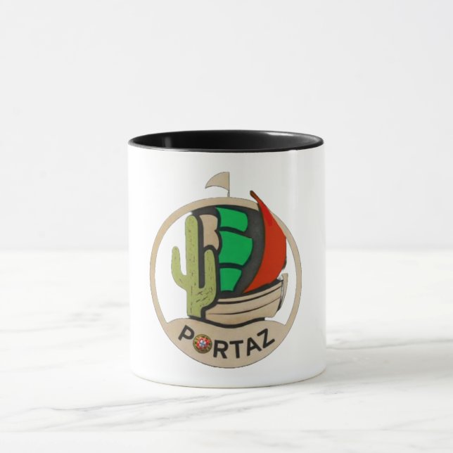 PortAZ logo 2 design on mug (Center)