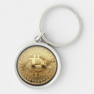 Porte-clé en métal bitcoin keychain