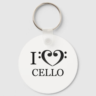 Porte-clé I Love Cello Keychain