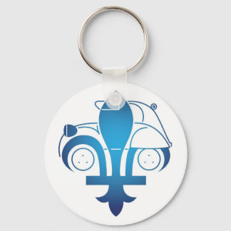 Porte-clé logo forum citroen2cvquebec keychain