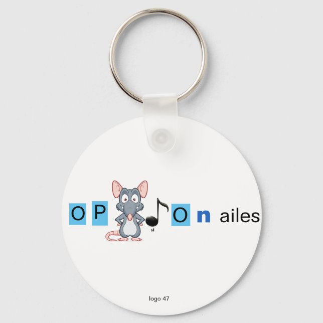 Porte-clé monogramme  keychain (Front)