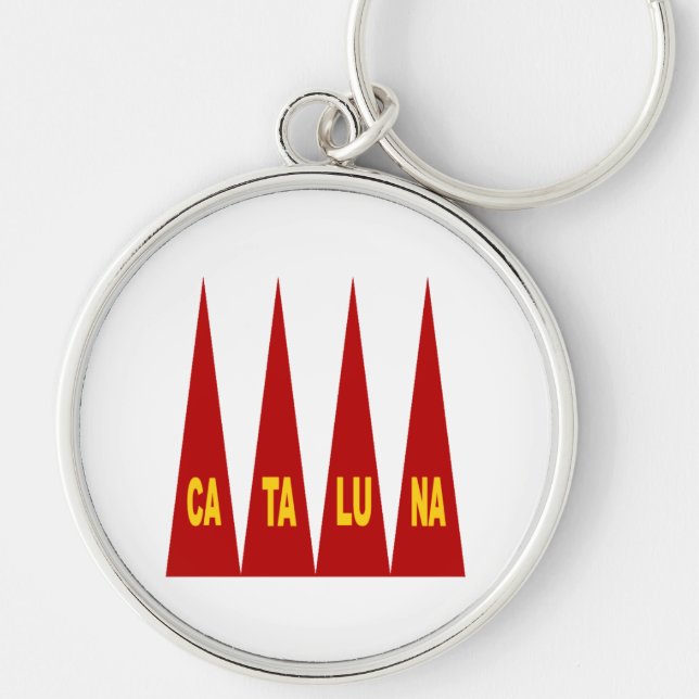 Porte-clé rond Premium  CATALUNA Keychain (Front)