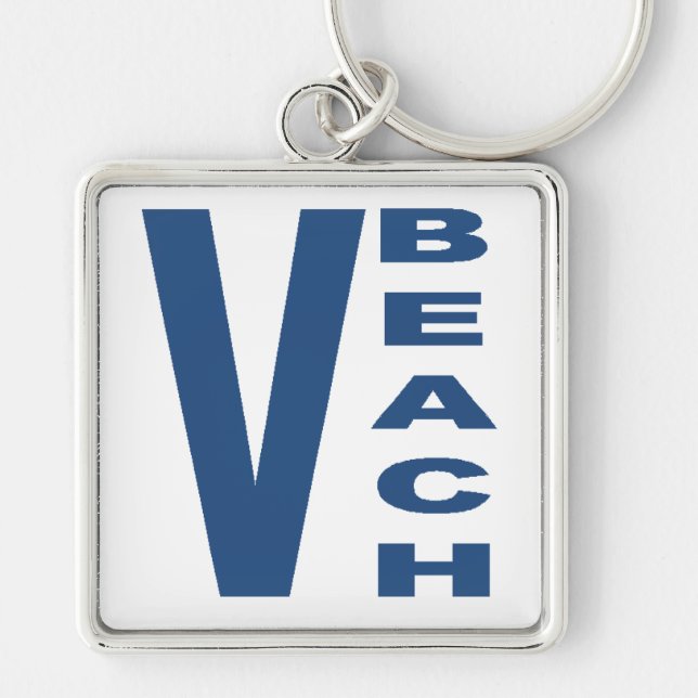 Porte-clés carré Premium VIRGINIA BEACH Keychain (Front)