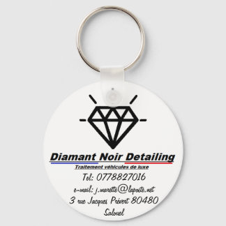 Porte clés Diamant Noir Detailing Keychain