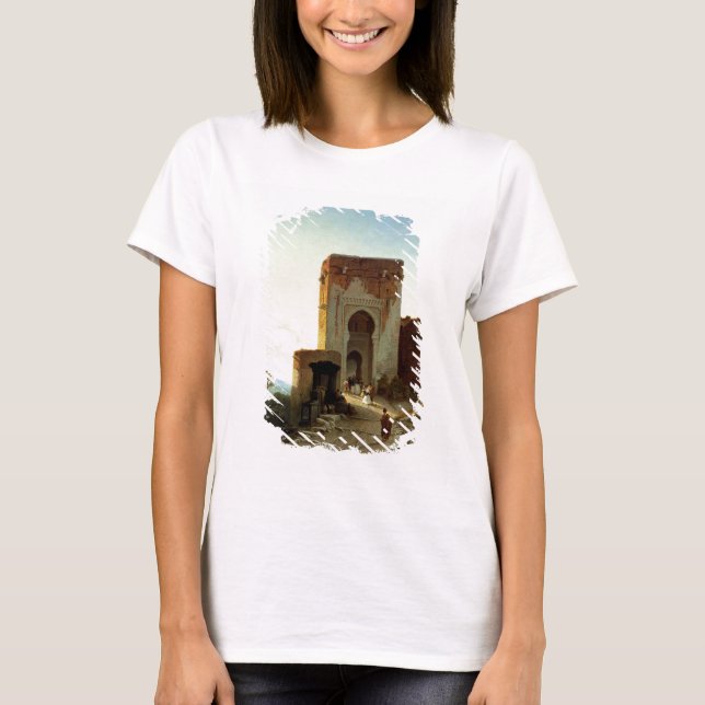 Porte de Justice, Alhambra, Granada (oil on canvas T-Shirt (Front)